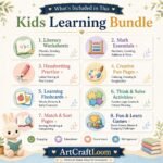 Kids Educational Printable Bundle: 500,000+ PLR MRR Worksheets for Preschool & Homeschool - Image 7