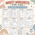 Kids Emotional Wellbeing Bundle | 60 Printable CBT Worksheets (Digital Download) - Image 2