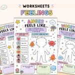 Kids Feelings Body Awareness Worksheets – Emotions and Coping Skills PDF