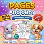 Kids Learning Bundle 500,000+ PLR MRR | Homeschool Worksheets, Printable Activities, Preschool Busy Book, Coloring Pages Digital Download - Image 2