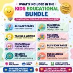 Kids Learning Bundle 500,000+ PLR MRR | Homeschool Worksheets, Printable Activities, Preschool Busy Book, Coloring Pages Digital Download - Image 3