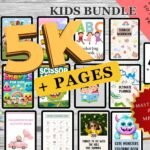 Kids Learning Bundle: 5K+ Pages, Planners, Worksheets (MRR PLR)