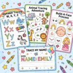 Kids Learning Bundle Printable Activities, Educational Worksheets, Coloring Pages, Games, Numbers & Alphabet, PLR MRR Resources - Image 5