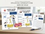 Kids Money Management Worksheets | Editable Canva Template | Financial Literacy Activities | PLR Digital Product | Printable - Image 3