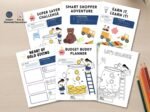 Kids Money Management Worksheets | Editable Canva Template | Financial Literacy Activities | PLR Digital Product | Printable - Image 6