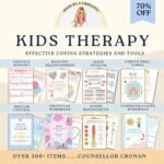 Kids Therapy Bundle. Life skills. Emotional Resiliency. Therapy Resources. Self-Care. ADHD planner, impulse control. CBT Tools. Psychology