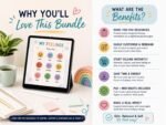 Kids Therapy Worksheets Bundle PLR MRR | ADHD, Anxiety & Emotional Regulation Resources | Canva Editable - Image 9