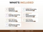 PLR Kids and Teen Therapy Worksheets Bundle with Resell Rights, Emotional Regulation, Social Skills, Editable Word Files - Image 9