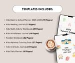 PLR MRR Digital Products Kids Planner Bundle, Master Resell Rights, Kids Education Teachers Parents Worksheets For Kids Classroom Activities - Image 2