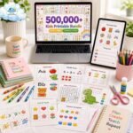 Title: 500,000+ Kids Educational Bundle PLR-MRR | Printable Worksheets, Coloring Pages, Homeschool, Activity & Learning Games for Kids - Image 4