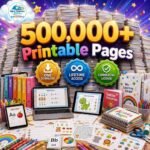 Title: 500,000+ Kids Educational Bundle PLR-MRR | Printable Worksheets, Coloring Pages, Homeschool, Activity & Learning Games for Kids - Image 6