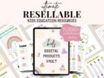 Ultimate Kids Digital Products Bundle| Resell Vault | PLR MRR Educational Resources | DFY Activities Worksheets - Image 13