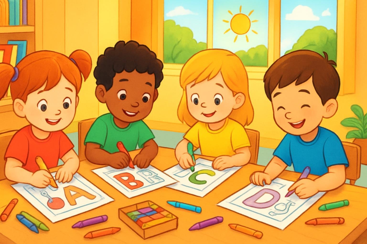 Blog 6 alphabet find and color worksheets