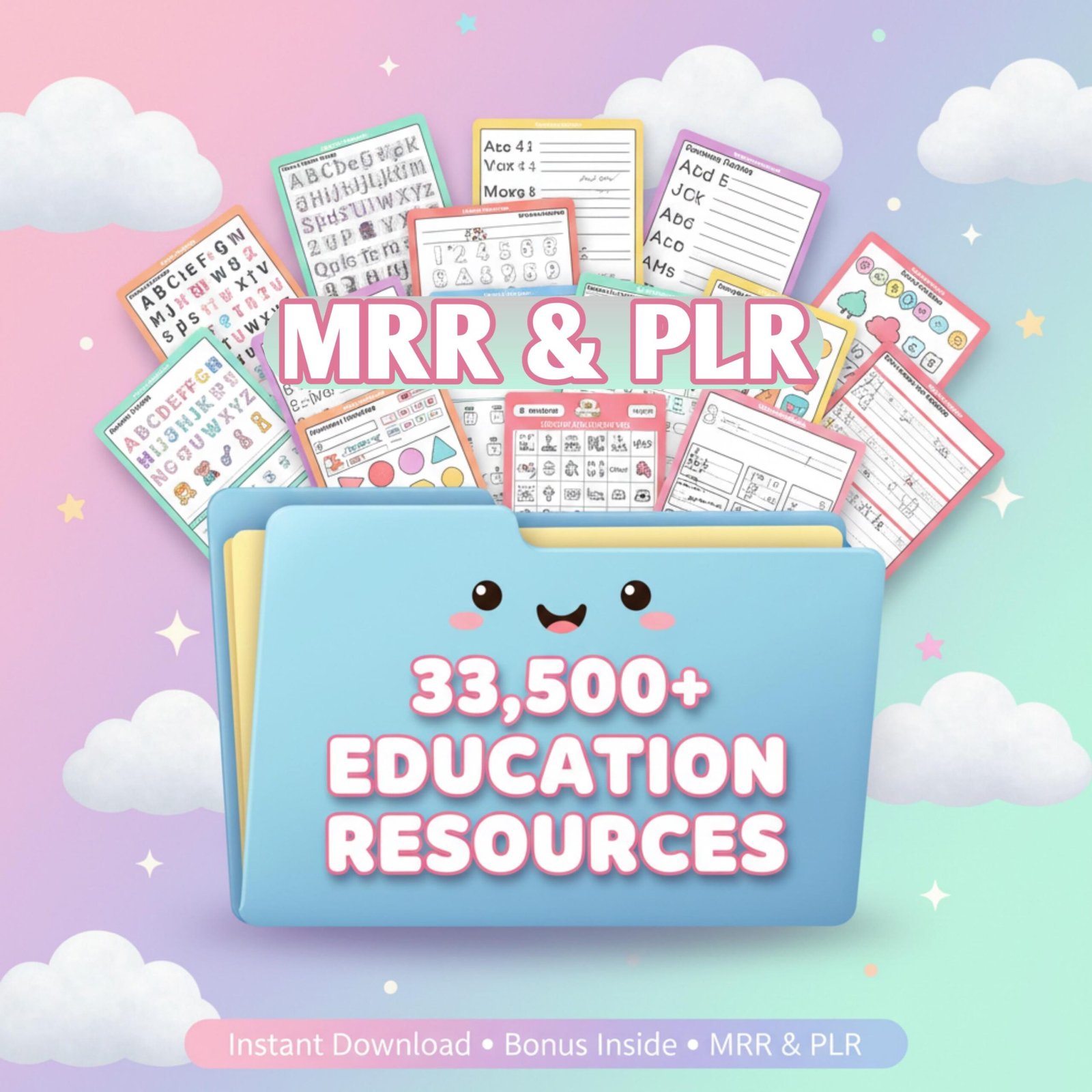 main-01 Kids Learning Activities Bundle | 35,500+ Coloring Pages & Worksheets (Digital Download, PLR MRR Rights) - Image 1