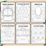 Art Therapy Kids, SEL Worksheets, CBT Coping Skills, Mindfulness Coloring - Image 3