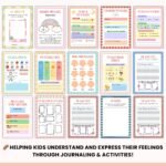 Kids Feelings & Emotions Journal, Emotional Regulation Workbook, Kids Coping Skills, Mental Health Resource, Canva + PDF, PLR - Image 4