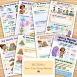 Worry Monster Workbook for Kids & Teens, Anxiety SEL Workbook, Emotional Regulation Activities, CBT Worksheets, Coping Skills, Printable PDF - Image 4