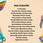 Art Therapy Kids, SEL Worksheets, CBT Coping Skills, Mindfulness Coloring - Image 6