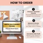 Kids Mental Health Bundle, Mindfulness, Happiness, Self Love, Anxiety, Trauma, Grief, Gratitude, Anger Canva, PLR Digital Product - Image 10